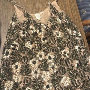 Seen Worn Kept Anthropologie Embellished Cami size Small